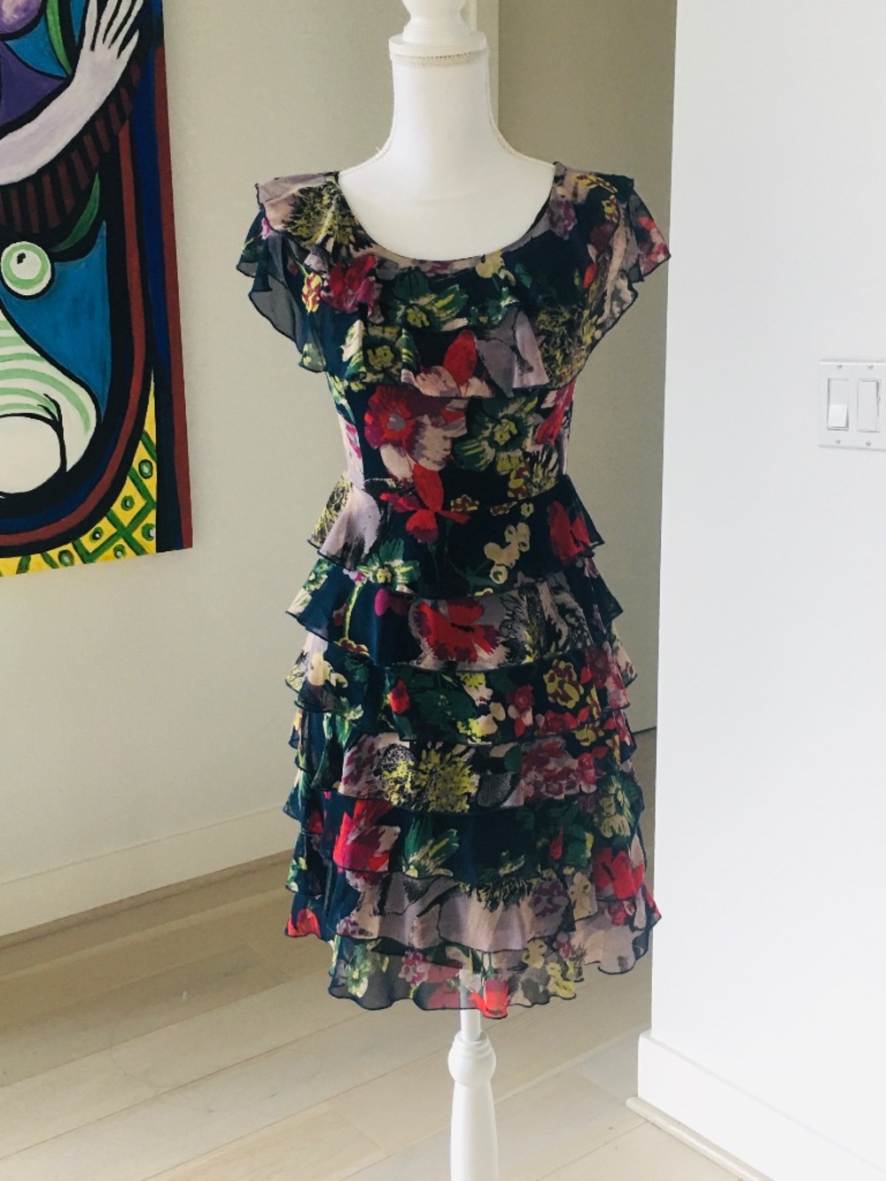 GO INTERNATIONAL Women's Chiffon lightweight  Dress Size S